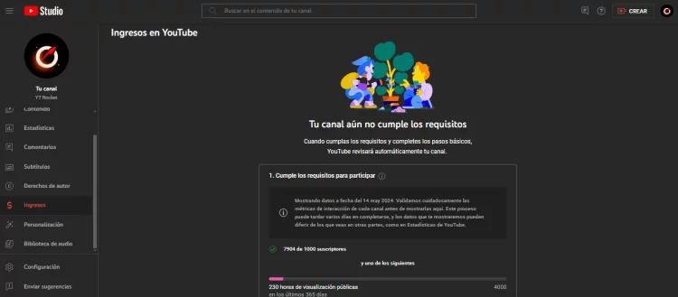 Ingresos y monetización de Youtube